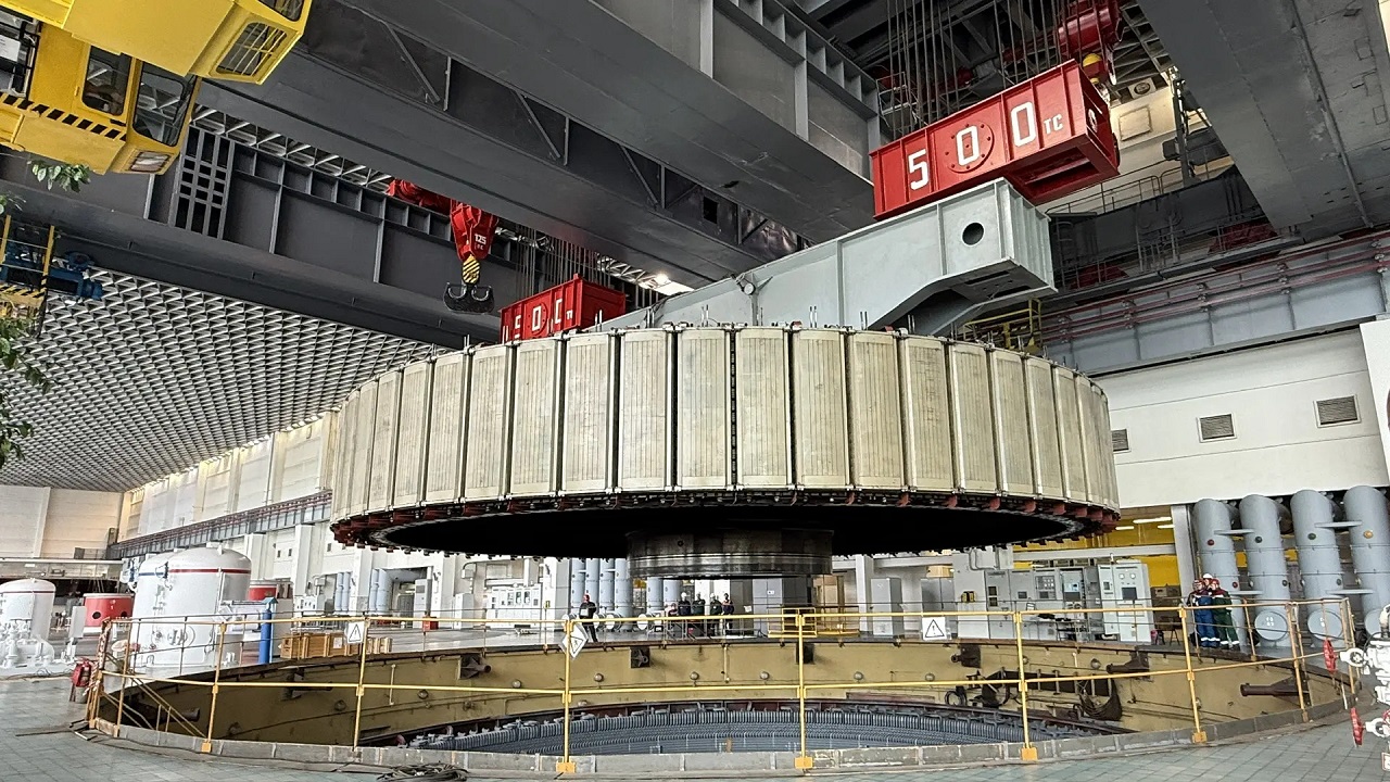 Ротор для гидроагрегата Красноярской ГЭС