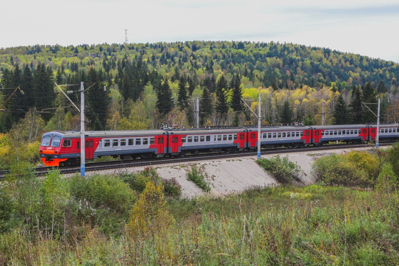 Электричка под Красноярском