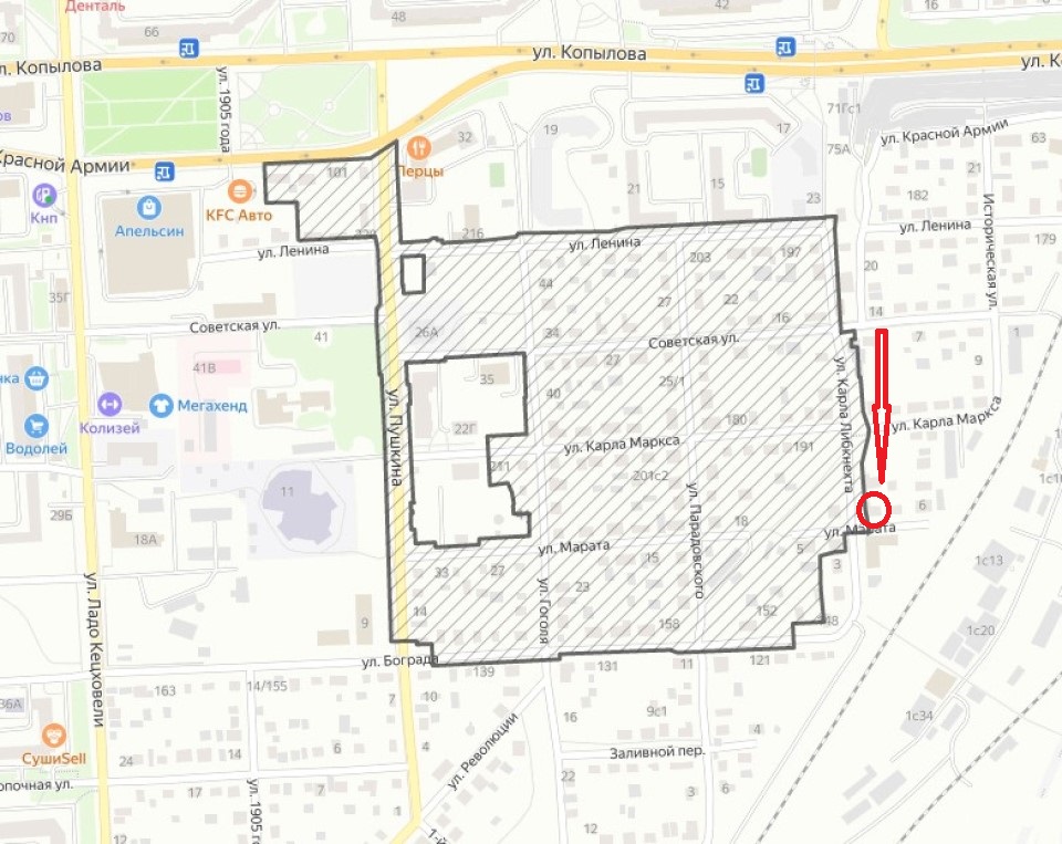Карта КРТ в Николаевке