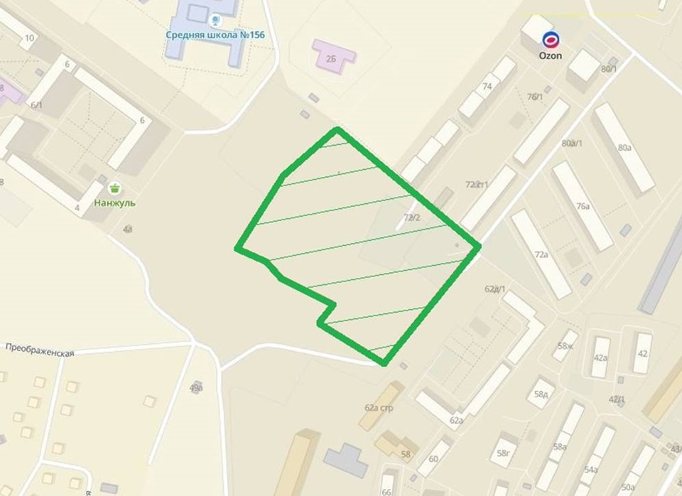 Участок под школу