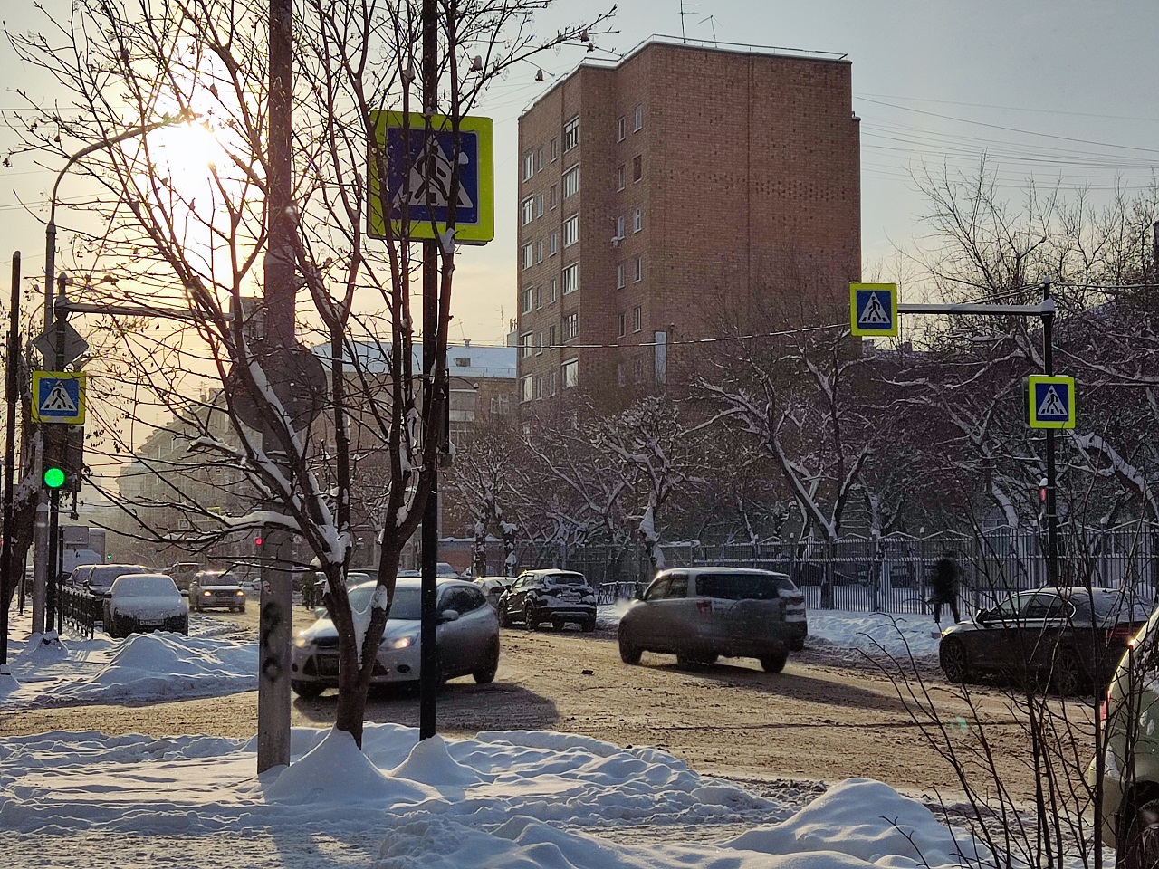 Улица Декабристов зимой