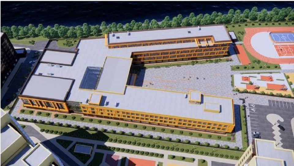 Школа на Южном берегу, эскизы