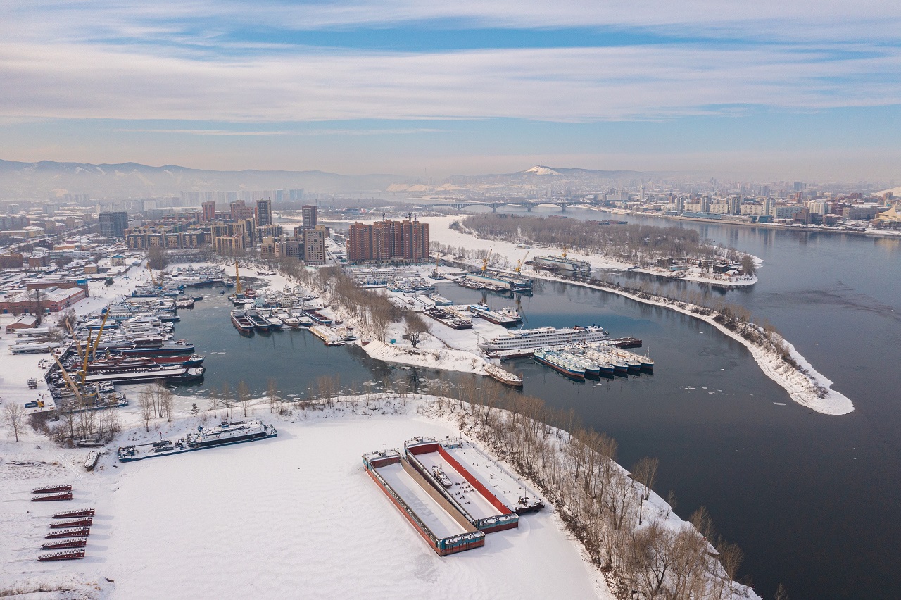 Ремонт в ЕРП, объекты пароходства с высоты