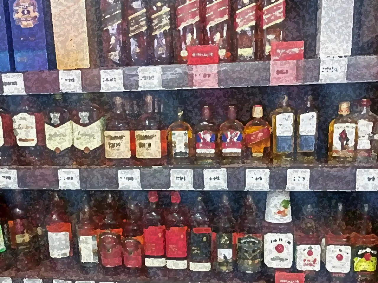 Алкоголь на полках