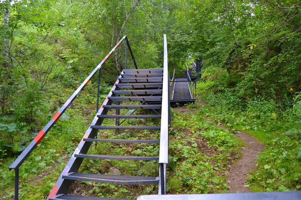 Саянская лестница открылась после ремонта