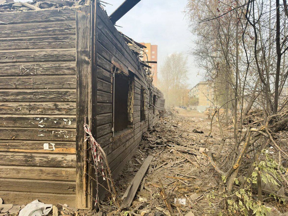 Снос барака на Семафорной