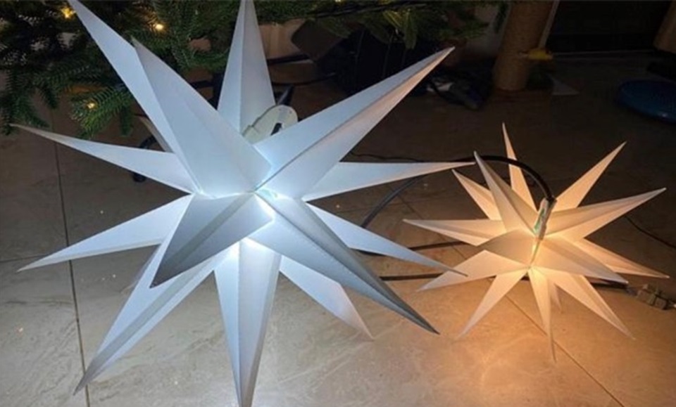 Звезды Гернгута на улице