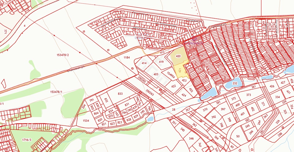 Карта района Плодово-ягодный