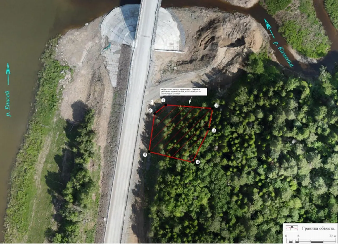 Расположение объекта Каменка. Городище-1