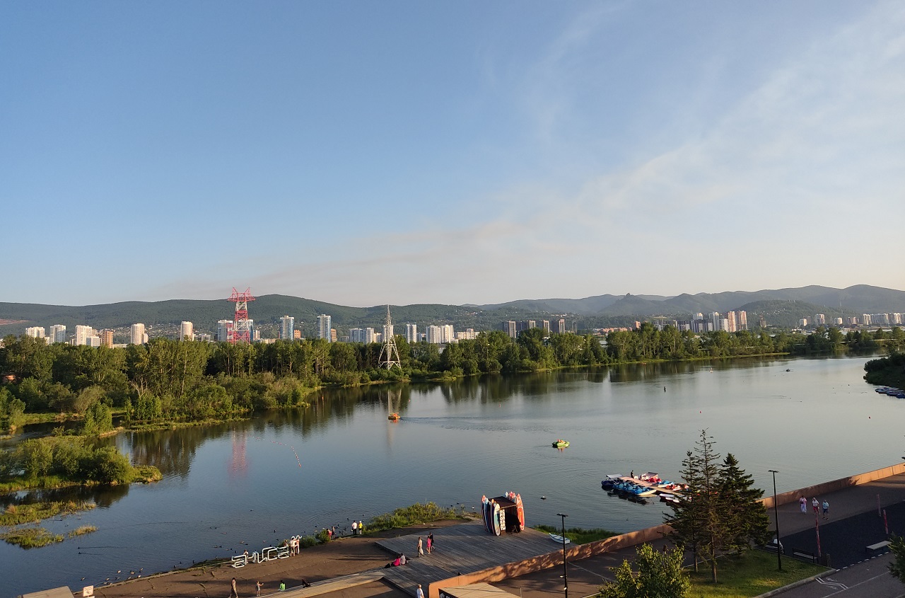 Вид на Красноярск