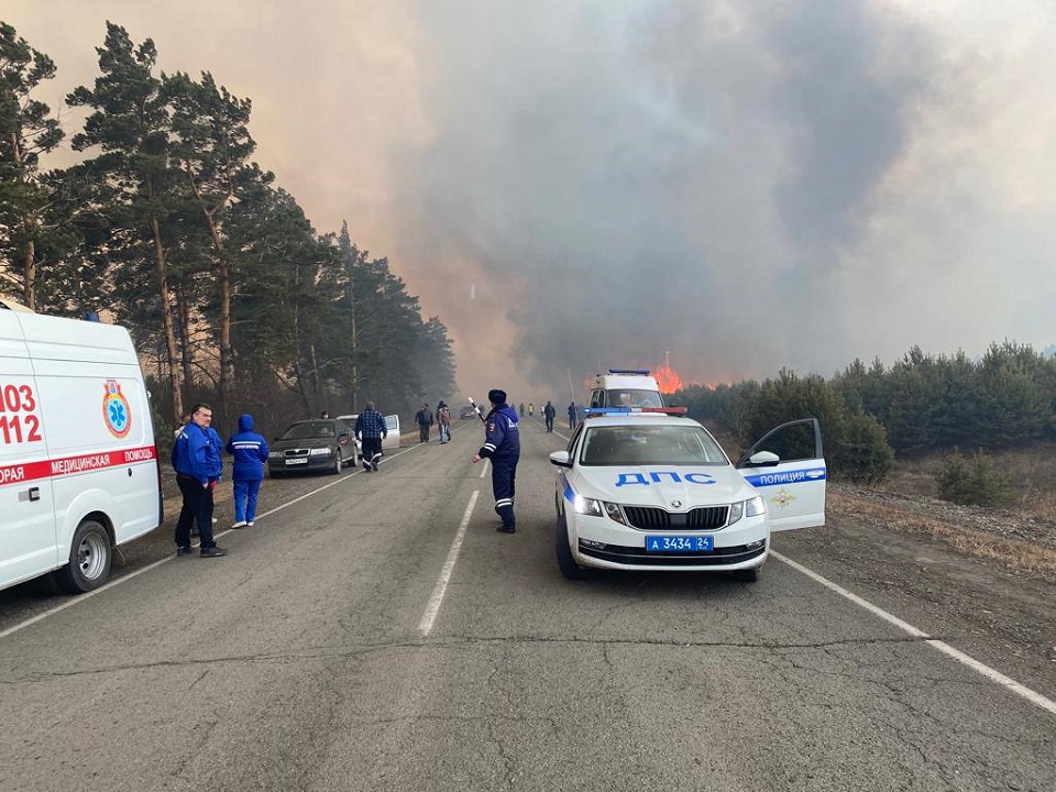 Пожар в Минусинском районе