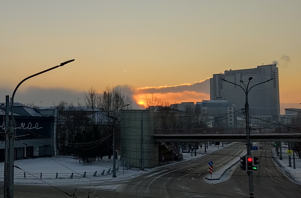 Зима в Красноярске