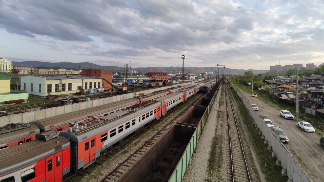 Железная дорога, вокзал Красноярск