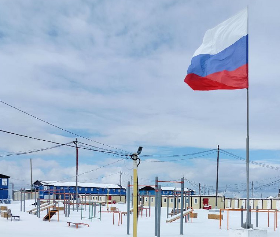 Вахтовый поселок зимой