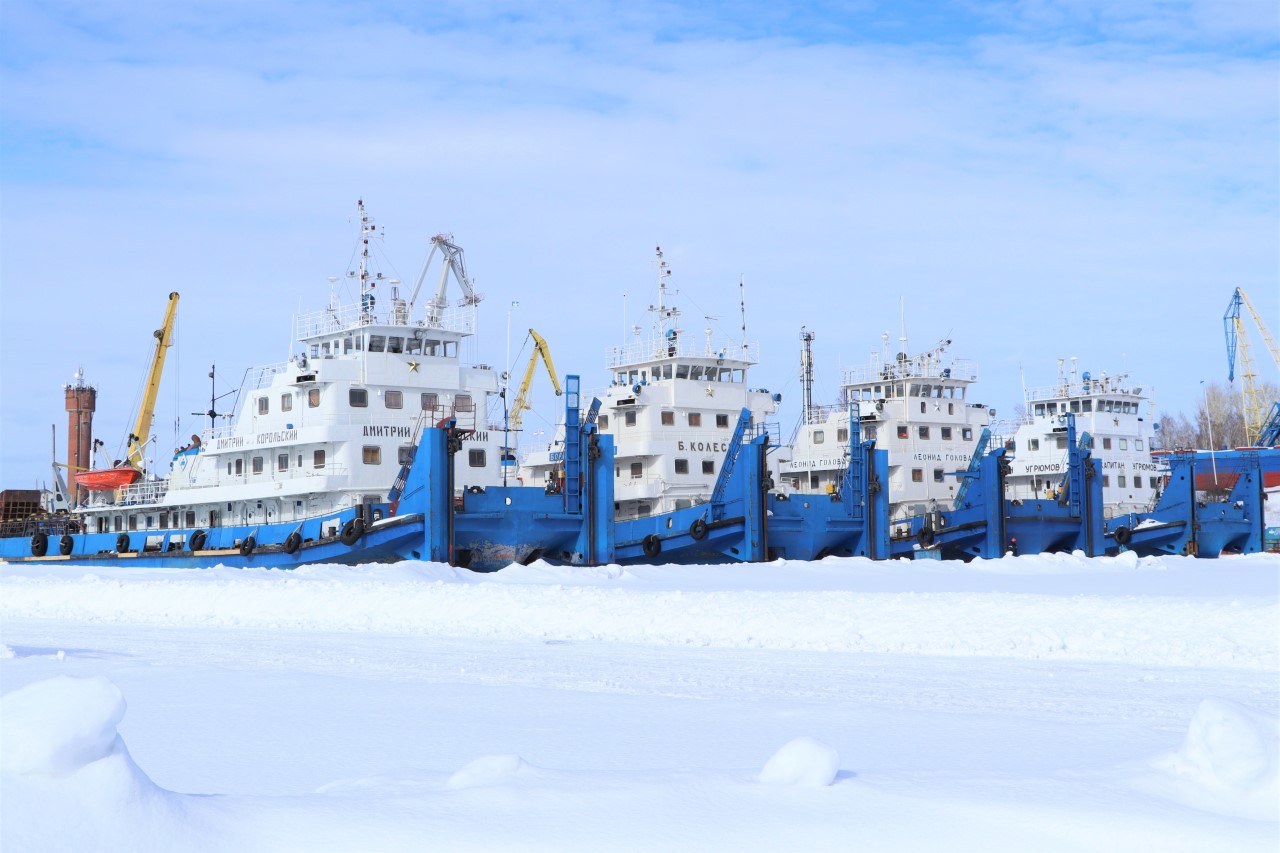 Флот на зимовке в Подтесово
