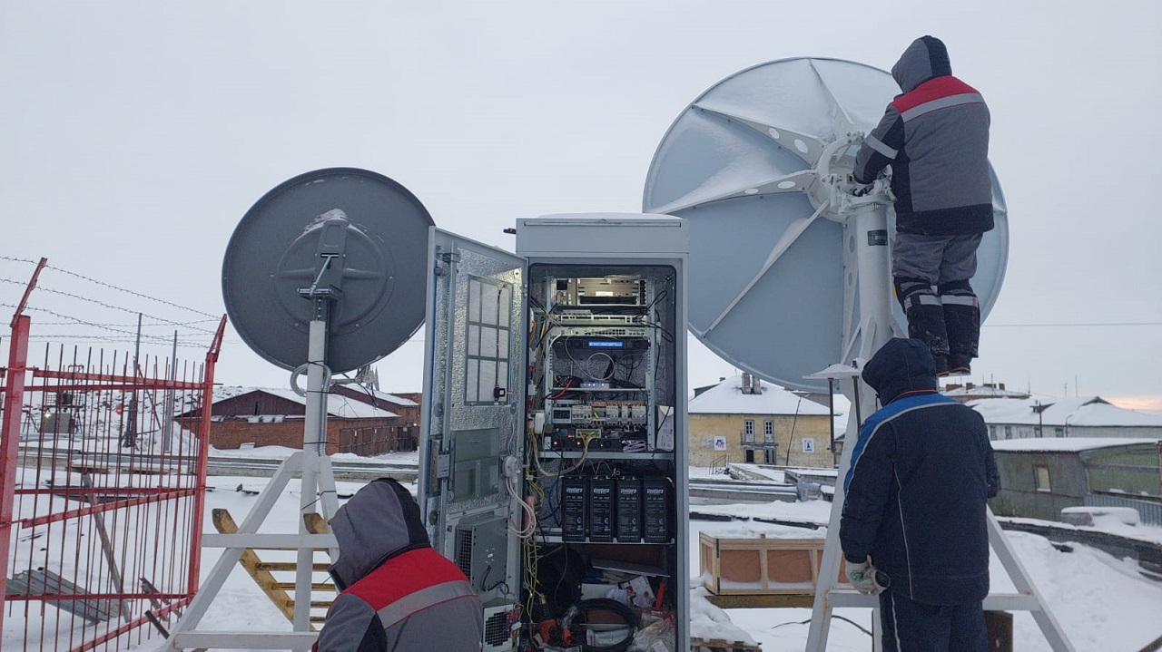 Строительство БС в Диксоне