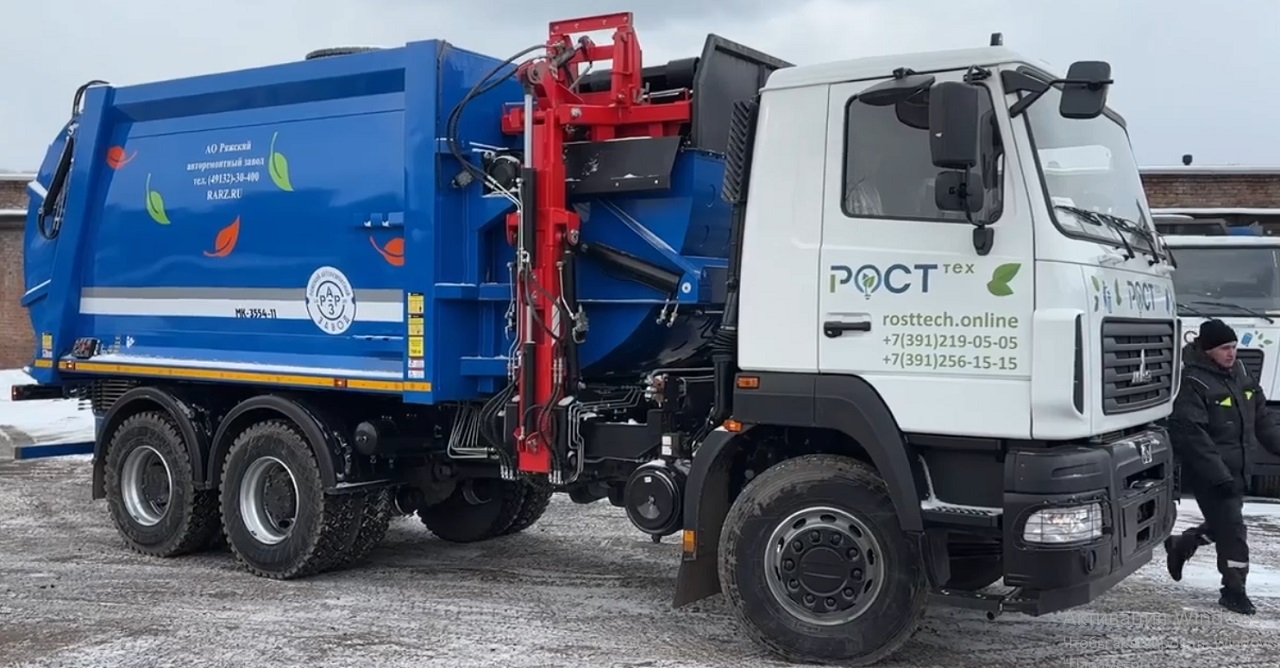 Новый мусоровоз в Красноярске