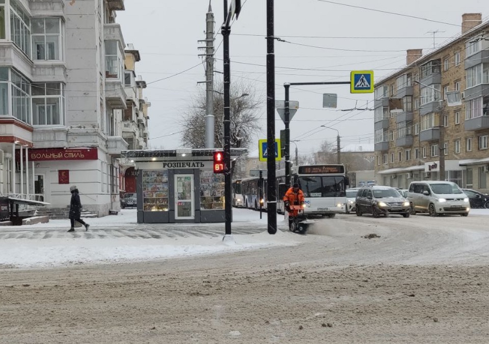 Улицы Красноярска в ноябре