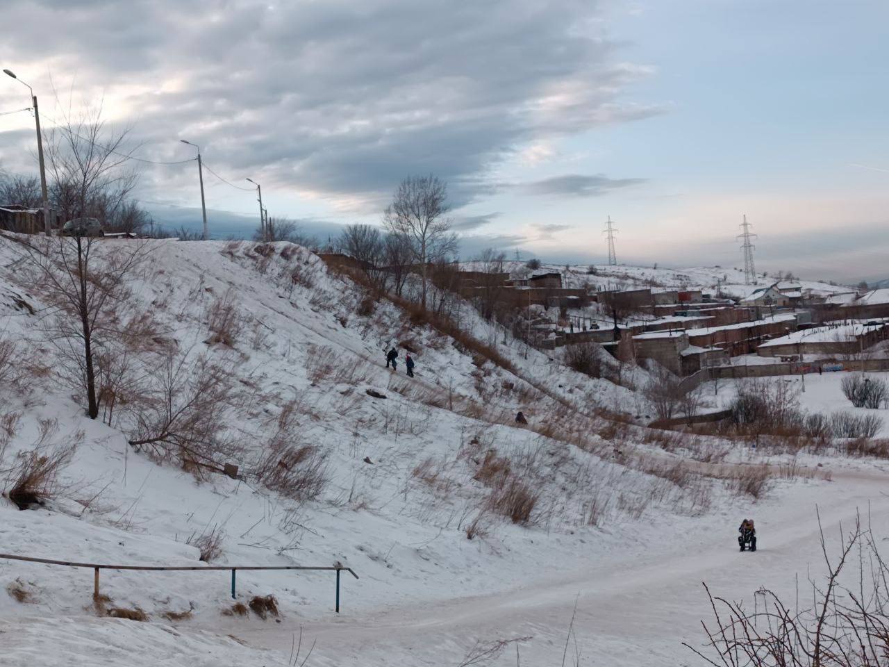 Опасная горка на Татышеве