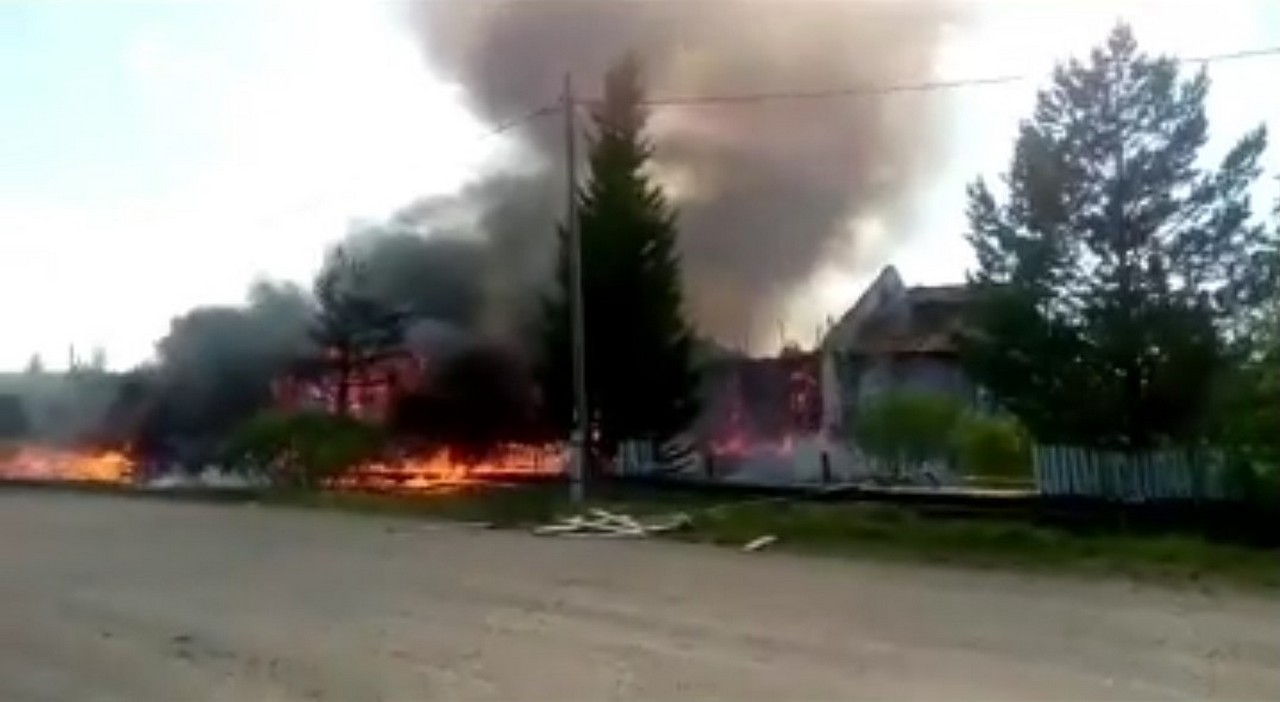Пожар в Хайрюзовке