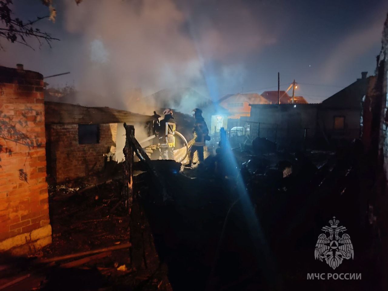 Пожар в Красноярске