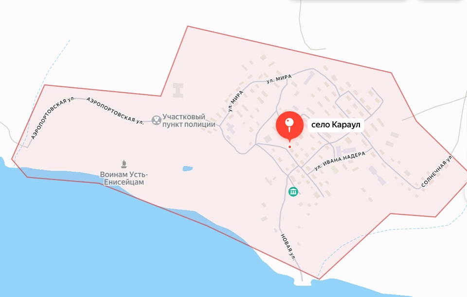 Карта села Караул