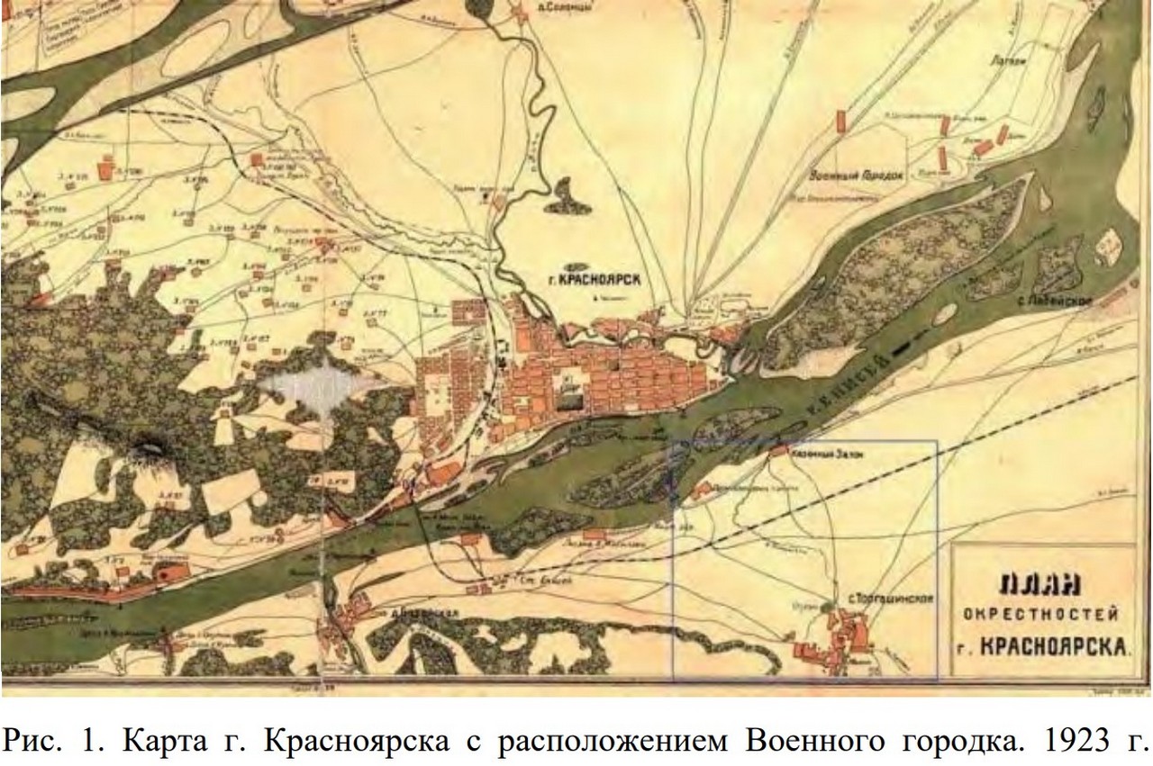 Карта военного городка