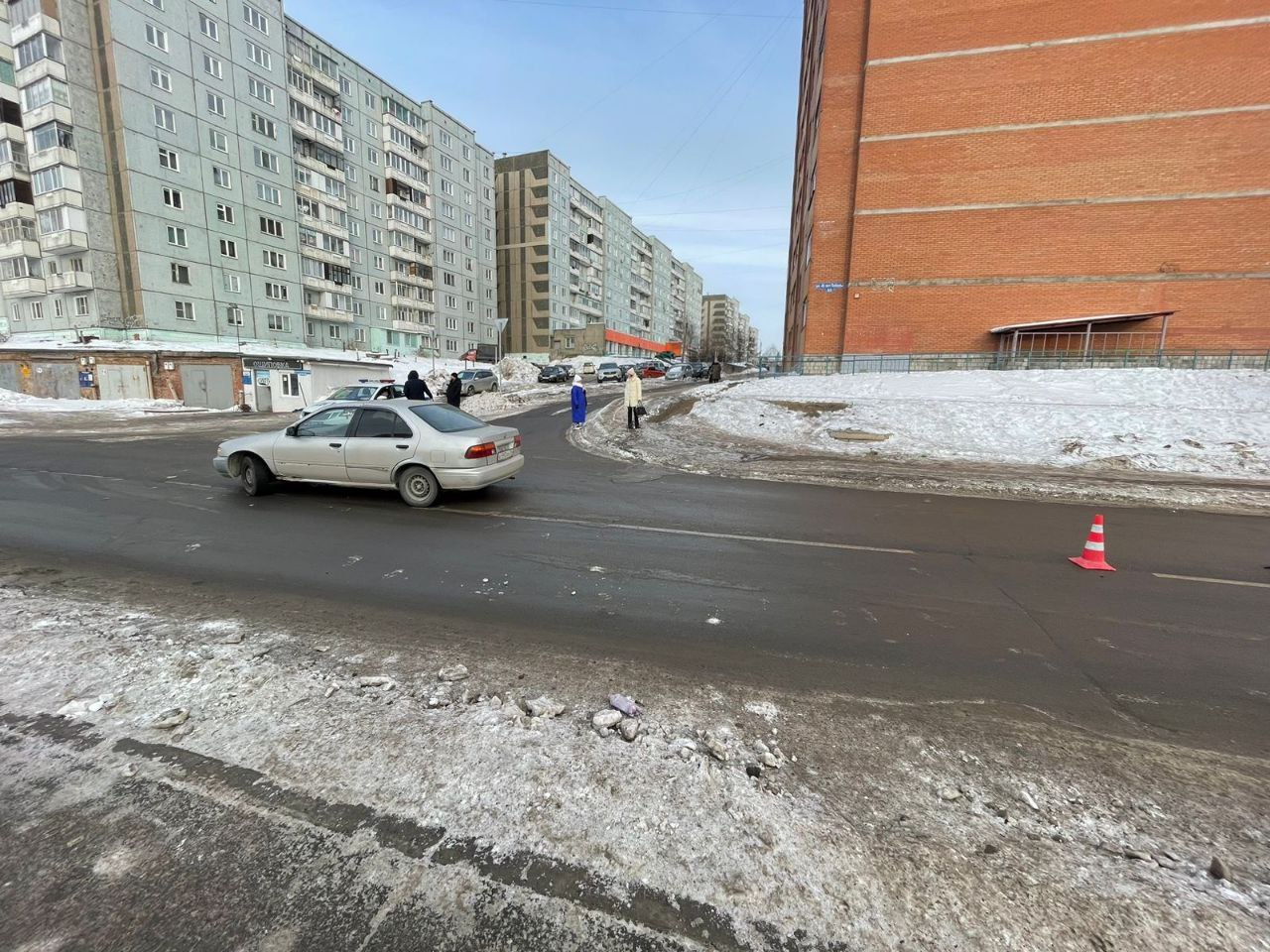 Место ДТП в Солнечном, где сбили мальчика