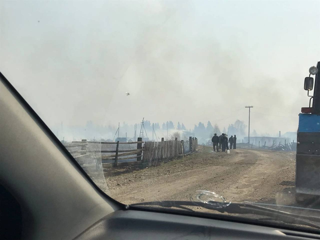 Последствия пожара в села Талажанка