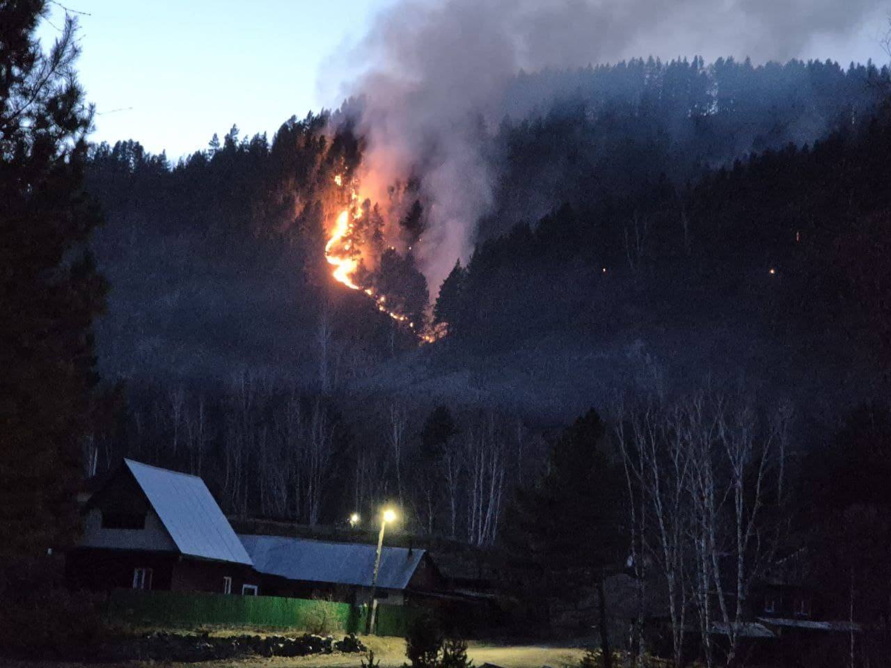 Пожар в Шушенском