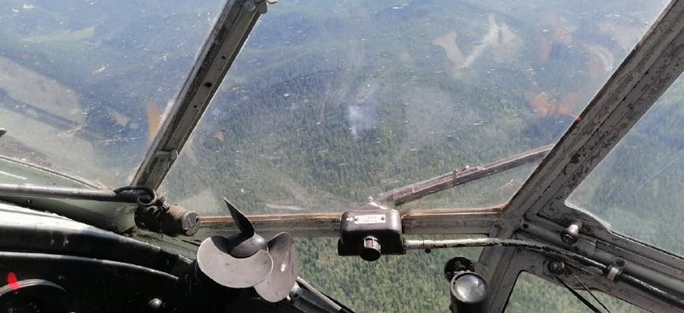 Большинство пожаров находят с воздуха и ликвидируют в начальной стадии