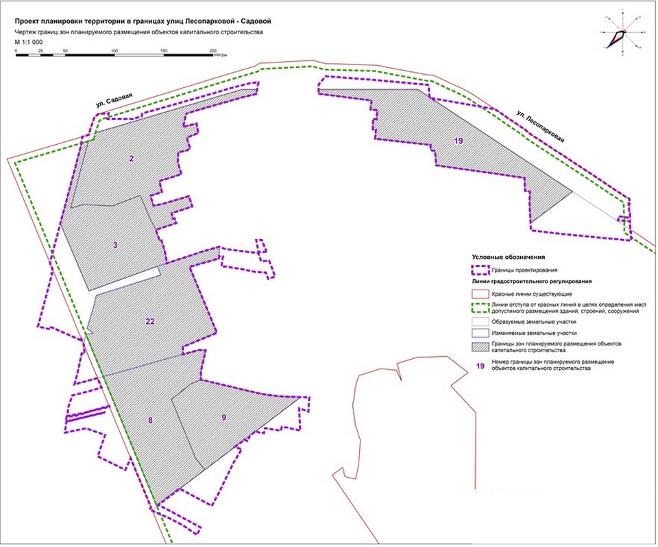 План застройки территории вокруг Серебряного.  2,8 и 9 – дома, 22 – новый ЖК, 3 – детсад, 19 – деловой комплекс.