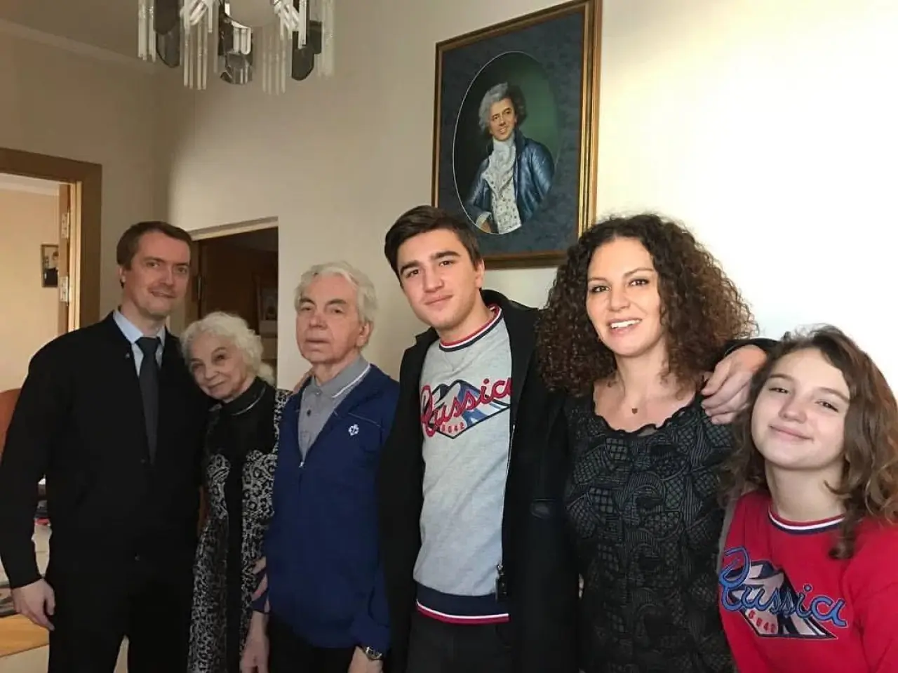 Аркадий Зинов с семьей Дмитрия Хворостовского
