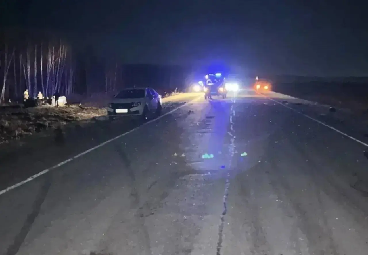 Место трагедии в Шарыповском округе