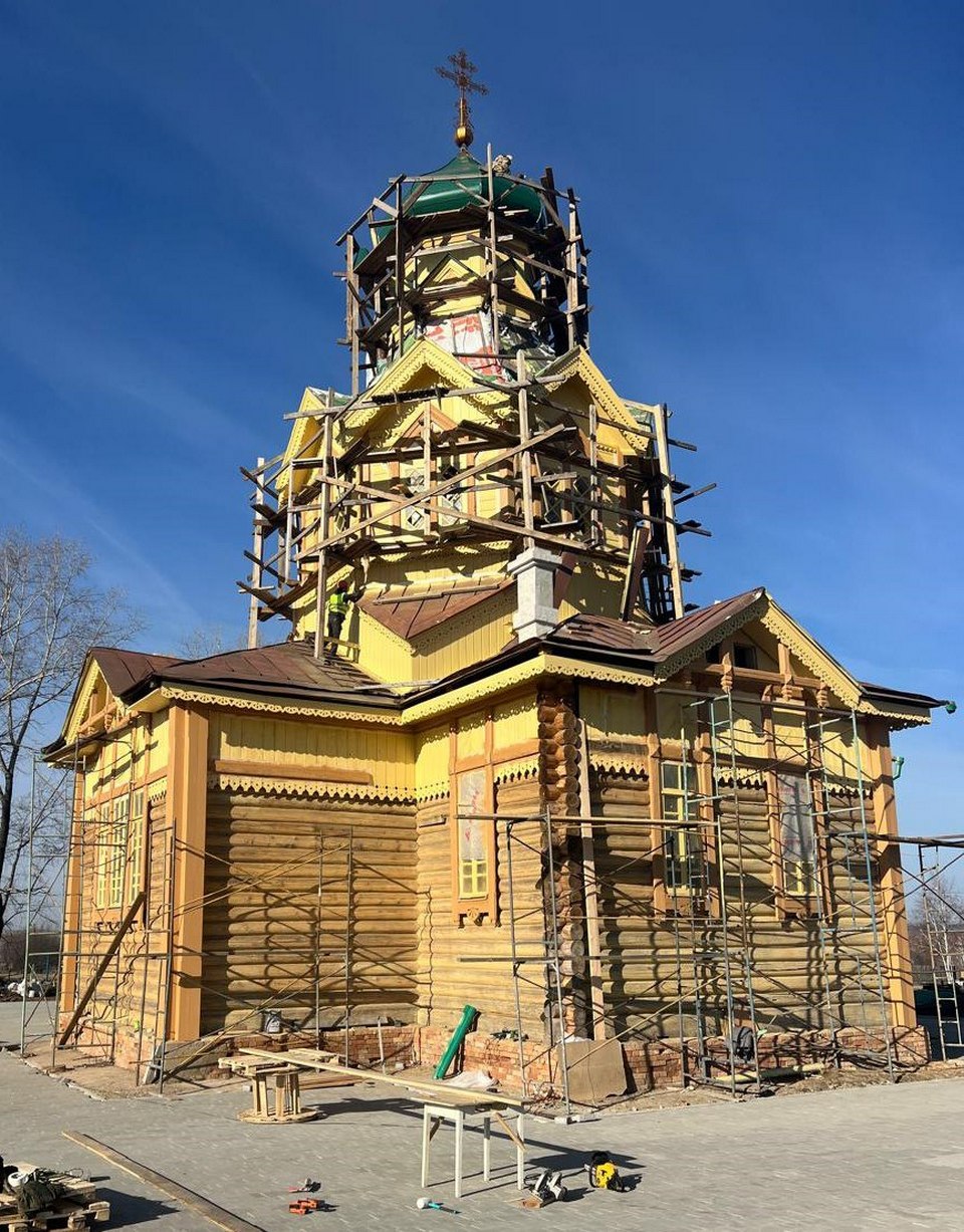 В Красноярском крае реставрируют старинную Ольгинскую церковь