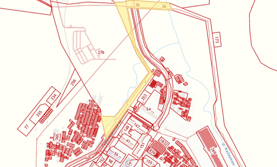 Карта участка в Норильске