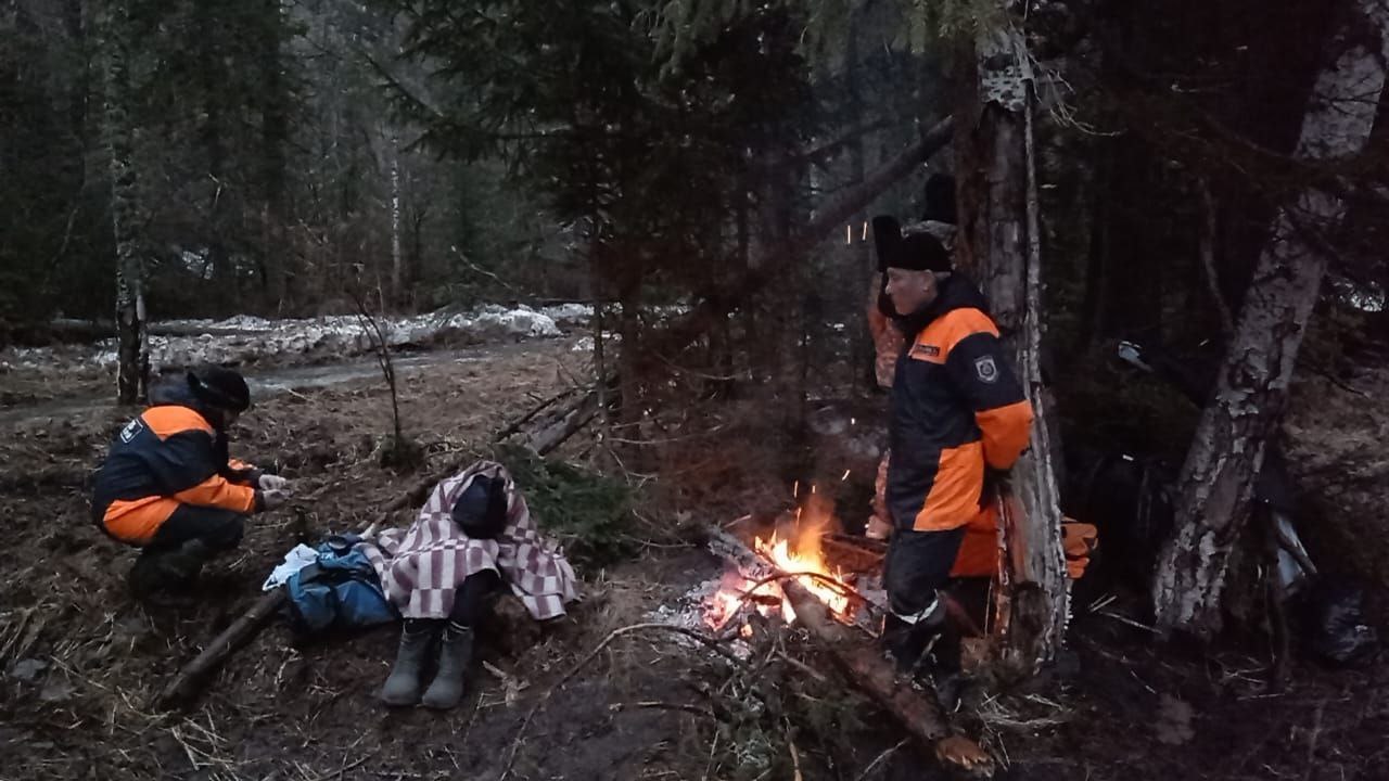 В этом лагере отец и сын провели ночь