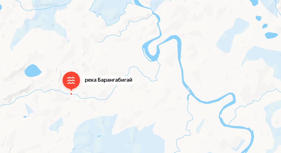 Река Барангабигай на карте