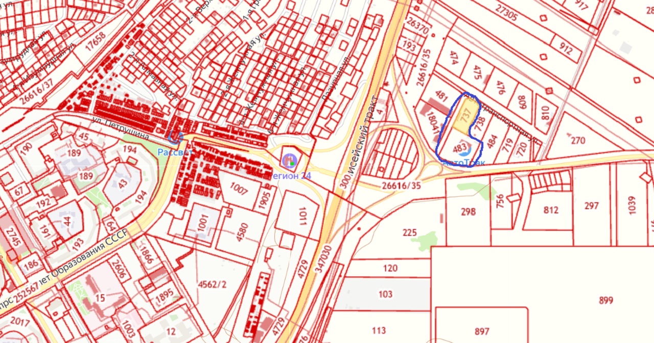 Участок под авткомплекс