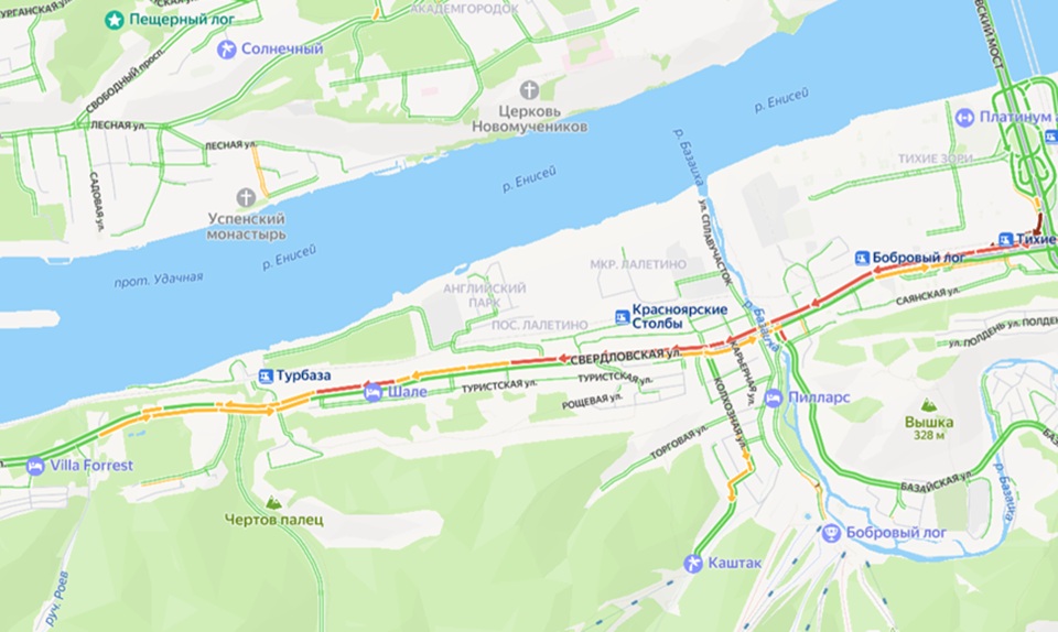 пробка на выезде из города