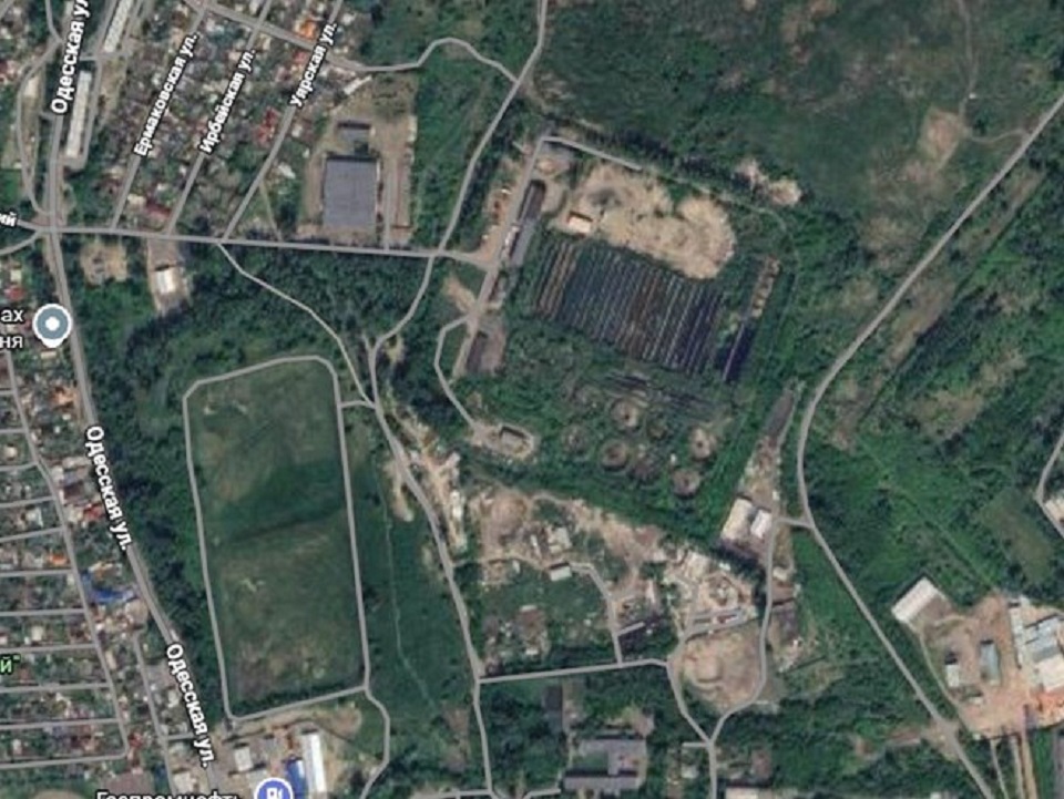 Территория, где находится шламонакопитель