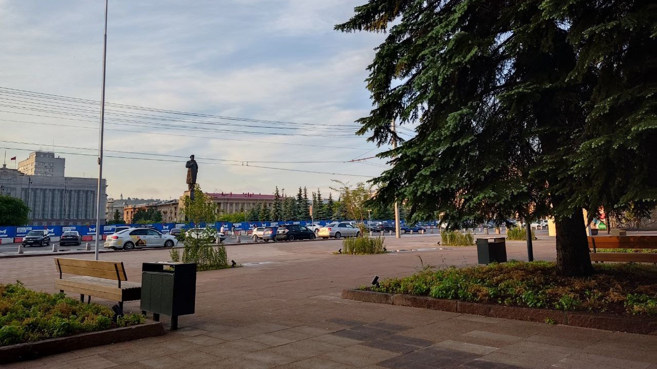 Вид на площадь Революции в Красноярске