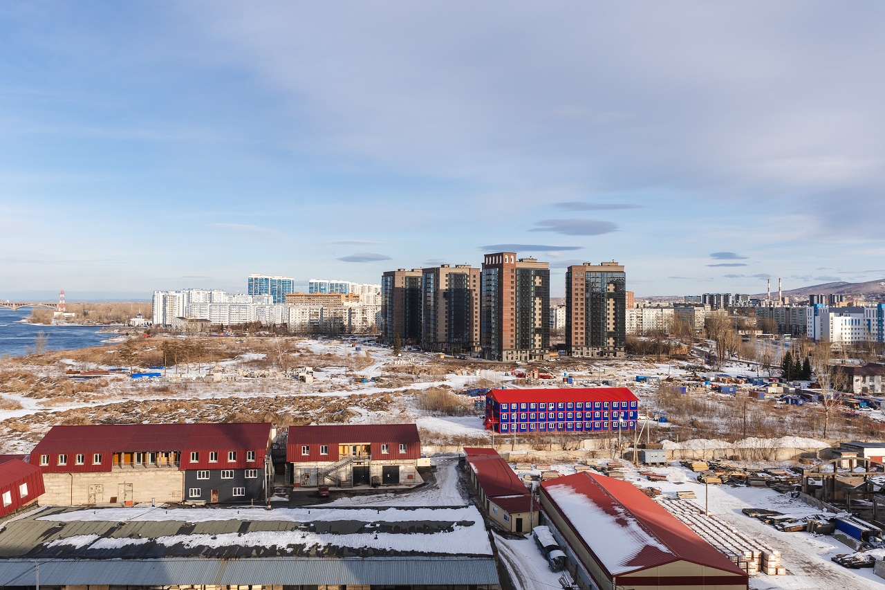 ЖК на берегу Енисея, бывшая судоверфь