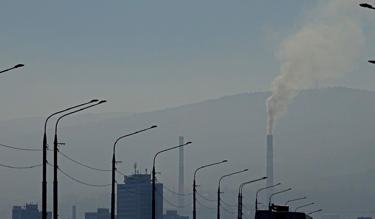 Дым в Красноярске