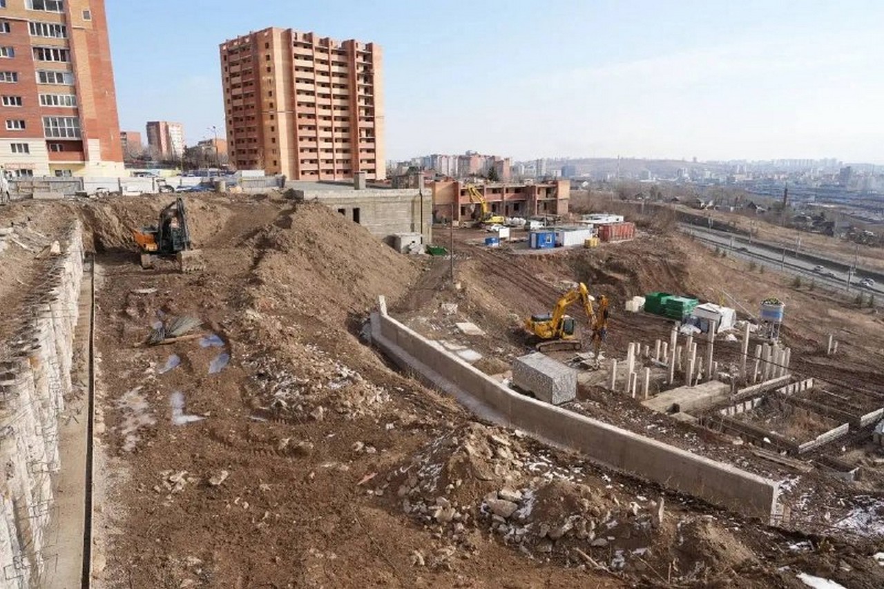 На 2-й Огородной в Красноярске в мае построят две подпорные стены