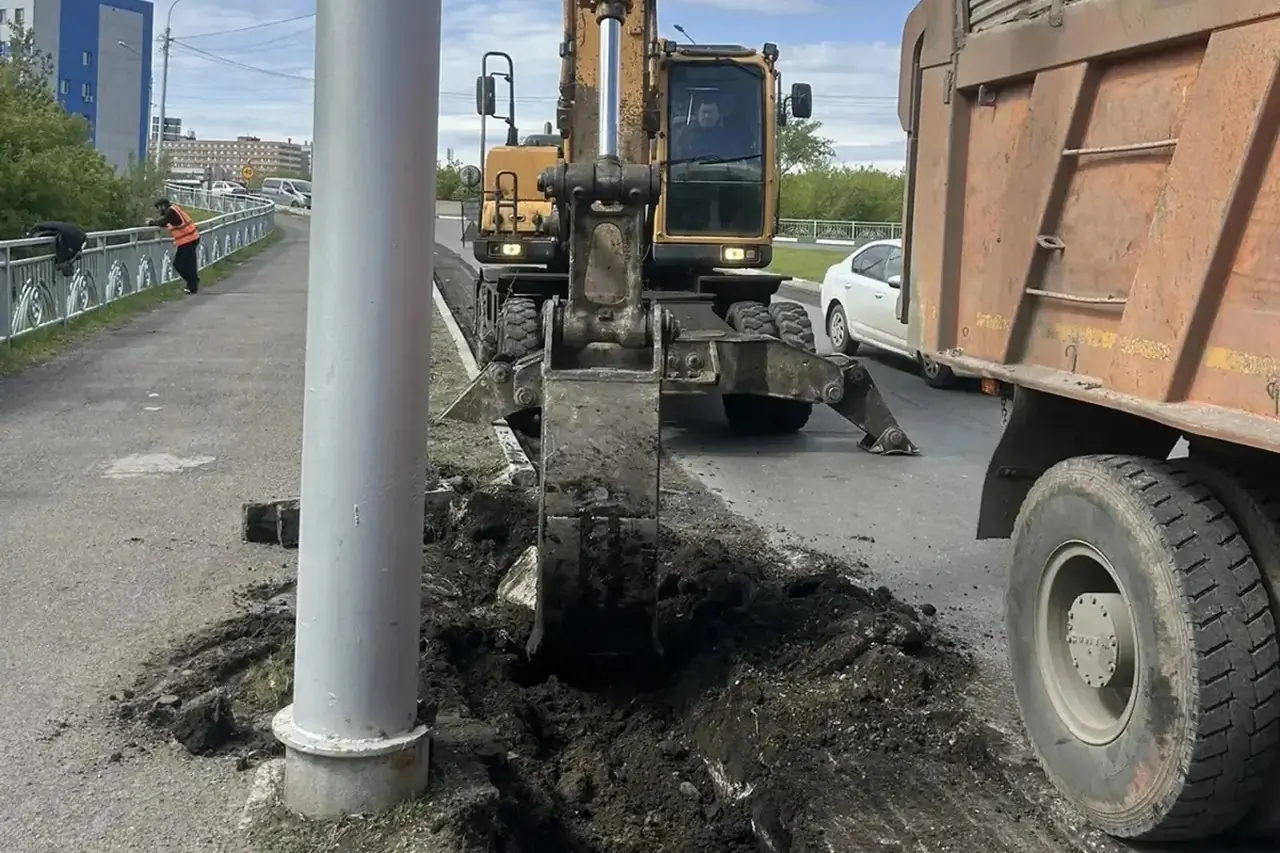 В Красноярске начался ремонт улицы Матросова