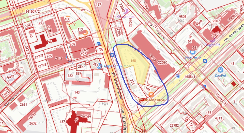 Участок под изъятие