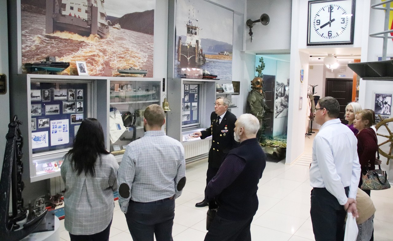 Географический диктант впервые написали в музее Енисейского пароходства