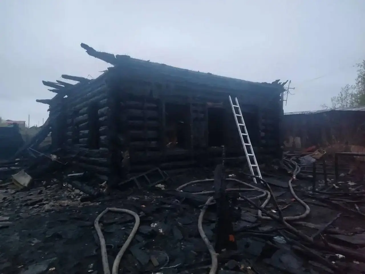В Назарово две женщины погибли на пожаре в частном доме