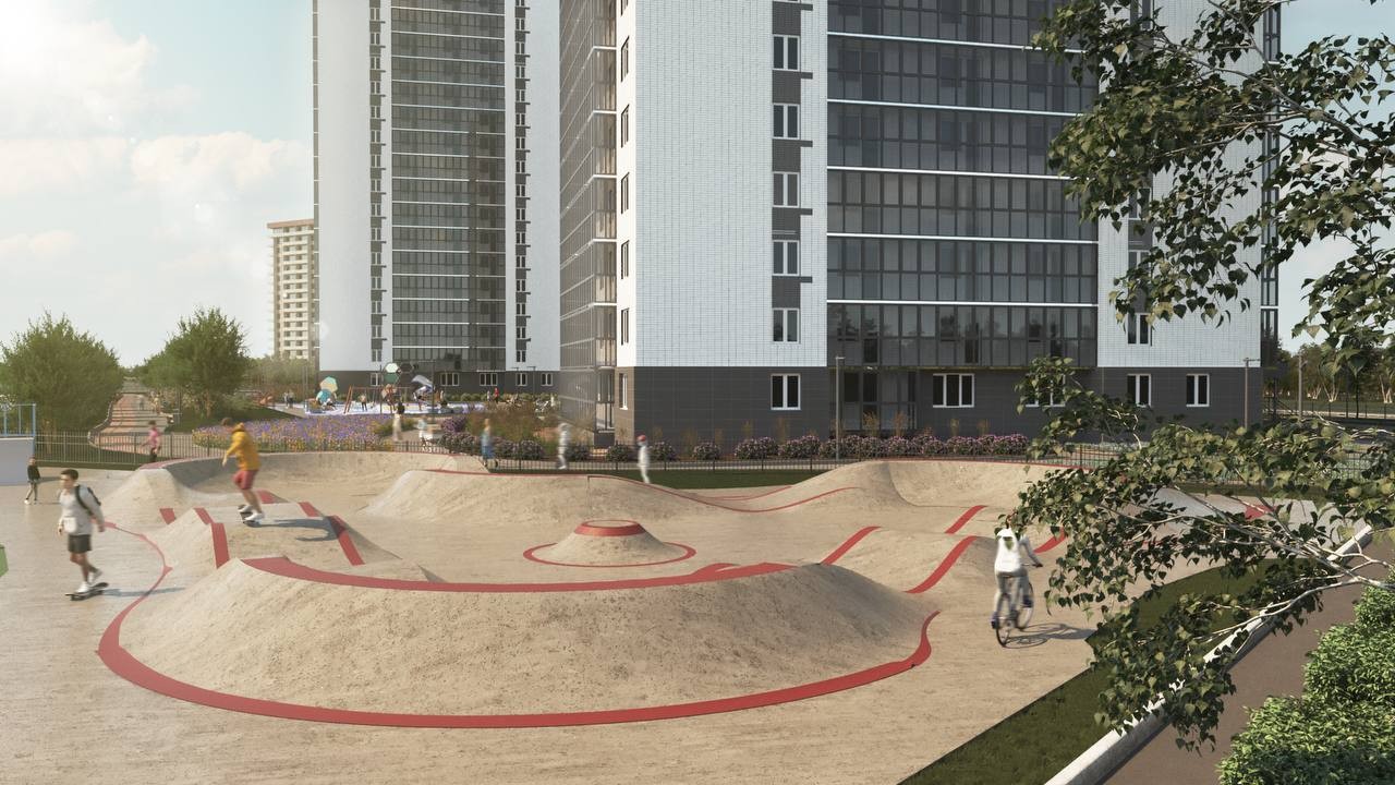 Эскиз будущего скейтпарка